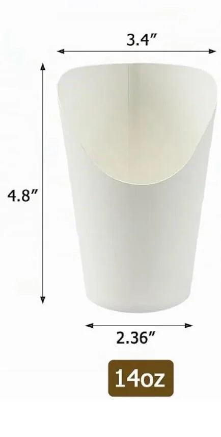 Vaso blanco 14 oz